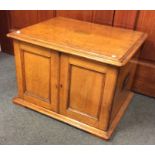 A good oak three drawer chest. Est. £30 - £50.