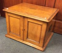 A good oak three drawer chest. Est. £30 - £50.