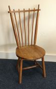 A set of six stylish Danish stick back chairs. Est