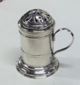 A fine quality George I silver kitchen muffineer w