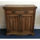 An Edwardian mahogany two door sideboard. Est. £20