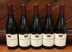 Five x 750 ml bottles of French Savigny-les-Beaune