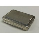 An early 18th Century silver snuff box with hinged
