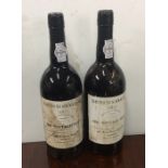 Two x 750 ml bottles of Smith Woodhouse & Co Vinta