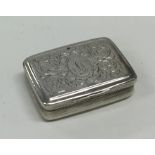 A good Georgian silver vinaigrette with engraved d