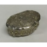 An 18th Century French silver gilt snuff box decor
