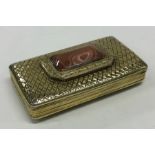A good quality Antique silver gilt snuff box with