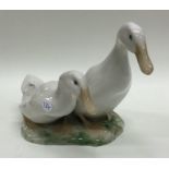 A Royal Copenhagen figure of two geese. Est. £20 -