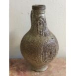 An unusual Antique Tigerware ewer of shaped form w
