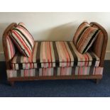 A stylish small drop end seat / day bed. Est. £40