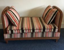 A stylish small drop end seat / day bed. Est. £40