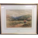 DAVID COX: (British: 1783 - 1859): A framed and gl