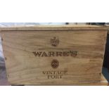 A case of 6 x 75 cl bottles of Warre's Vintage Por