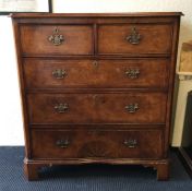 A fine early 18th Century style walnut veneered ch