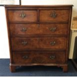 A fine early 18th Century style walnut veneered ch