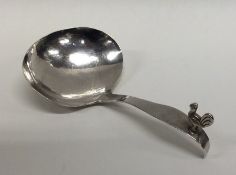 A 19th Century Dutch silver caddy spoon. Approx. 1