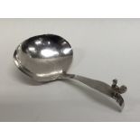 A 19th Century Dutch silver caddy spoon. Approx. 1