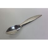 An unusual Norwegian child's silver spoon together