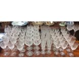 A good extensive set of Stuart wine glasses with c