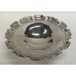 An Edwardian silver pedestal sweet dish with shape