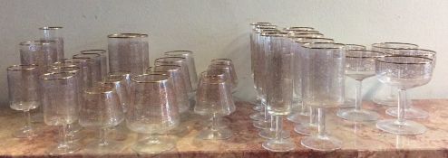 A good set of Venetian glass drinking vessels with