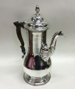 A good George III baluster shaped silver coffee po