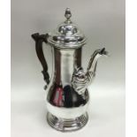 A good George III baluster shaped silver coffee po