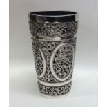 A good solid silver tapering Persian cup. Approx.