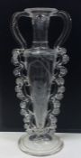 A good quality Antique tapering glass spill vase,