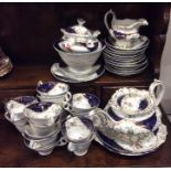 A large Victorian tea service decorated with gildi