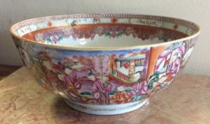 A good large Chinese decorative bowl depicting fig