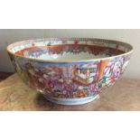 A good large Chinese decorative bowl depicting fig