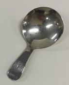 A Georgian silver plain caddy spoon. London. By IL