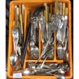 A quantity of plated cutlery. Est. £20 - £30.