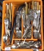 A quantity of plated cutlery. Est. £20 - £30.