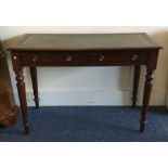 A good Victorian mahogany two drawer writing desk