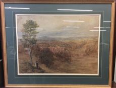 DAVID COX: (British: 1783 - 1859): A large framed