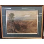 DAVID COX: (British: 1783 - 1859): A large framed