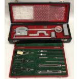 Two cased draughtsman sets. Est. £20 - £30.