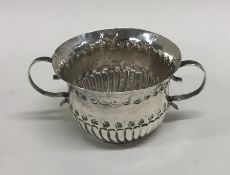 A good quality 18th Century miniature silver porri