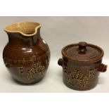 T CHISHOLM of DORKING: A 1970s glazed stoneware po