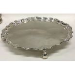 A large good quality George II silver salver with