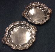 A pair of quality silver serving dishes attractive