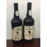 Two x 75 cl bottles of Warre's Late Bottled Vintag