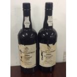 Two x 75 cl bottles of Gould Campbell Late Bottled