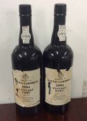 Two x 75 cl bottles of Gould Campbell Late Bottled