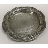 EDINBURGH: An attractive Victorian chased silver t