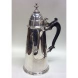 A fine and rare Queen Anne tapering silver chocola