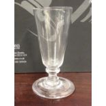 A good Georgian tapering glass drinking vessel on