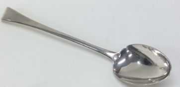 A good Georgian silver OE pattern basting spoon. L